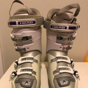 Ski boots.